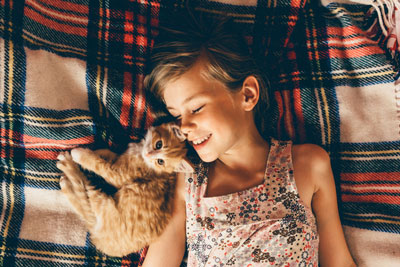Having a cat can help children with ASD.